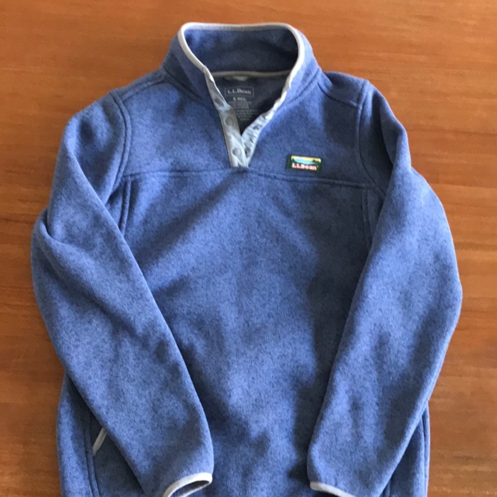 L.L. BEAN SWEATER FLEECE QUARTER SNAP